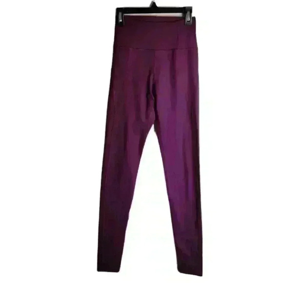 GIRLFRIEND Collective Compressive High Rise Leggings Plum Purple Size X-Small - Picture 2 of 8